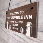 STUMBLE INN Bar Sign PERSONALISED Home Bar Garden Sign