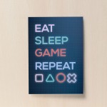 Novelty Gaming Poster Gamer Gift Boys Bedroom Man Cave Sign