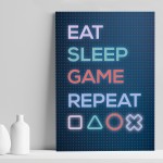 Novelty Gaming Poster Gamer Gift Boys Bedroom Man Cave Sign