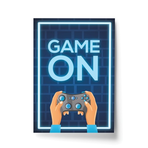 Novelty Gaming Poster For Boys Bedroom Man Cave Sign Gift