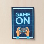 Novelty Gaming Poster For Boys Bedroom Man Cave Sign Gift