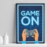 Novelty Gaming Poster For Boys Bedroom Man Cave Sign Gift