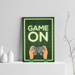 Novelty Gaming Print For Games Room Boys Bedroom Wall Art