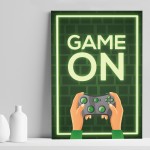 Novelty Gaming Print For Games Room Boys Bedroom Wall Art