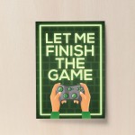 Funny Gaming Print Boys Bedroom Posters A4 Wall Art Man Cave