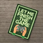 Funny Gaming Print Boys Bedroom Posters A4 Wall Art Man Cave
