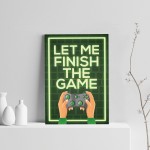 Funny Gaming Print Boys Bedroom Posters A4 Wall Art Man Cave