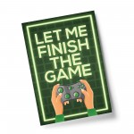 Funny Gaming Print Boys Bedroom Posters A4 Wall Art Man Cave