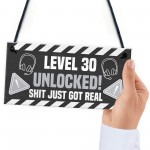 30th Birthday Gift Gamer Level Unlocked Gift For Him Her Men