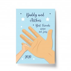 Personalised Baby Gift For New Daddy Print Birth Details Nursery