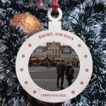 Personalised Christmas Tree Bauble PHOTO Decoration Keepsake