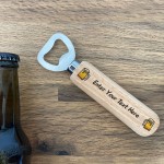 Personalised Bottle Opener Novelty Alcohol Gift Birthday Xmas