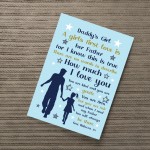 Daddys Girl Gift PERSONALISED Print For Dad Birthday Christmas