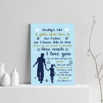Daddys Girl Gift PERSONALISED Print For Dad Birthday Christmas
