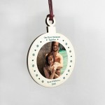 Personalised First 1st Christmas Together Tree Decoration Photo