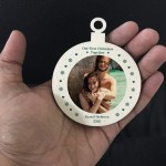 Personalised First 1st Christmas Together Tree Decoration Photo