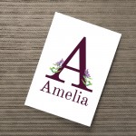 Nursery Decor For Girls Bedroom PERSONALISED Wall Art Gift