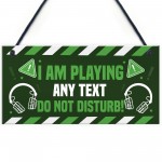 DO NOT DISTURB Gaming Sign For Boys Bedroom Gaming Wall Art