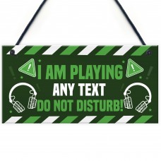 DO NOT DISTURB Gaming Sign For Boys Bedroom Gaming Wall Art