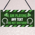 DO NOT DISTURB Gaming Sign For Boys Bedroom Gaming Wall Art