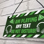 DO NOT DISTURB Gaming Sign For Boys Bedroom Gaming Wall Art