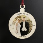 PERSONALISED Christmas Decor Bauble Wedding Anniversary Gift