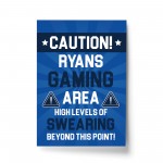 PERSONALISED Gaming Area Print Man Cave Games Room Sign