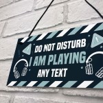 Funny DO NOT DISTURB Hanging Gaming Sign For Door Man Cave