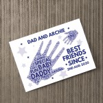 Personalised Dad Gift For Birthday Fathers Day Best Friend Print Personalised Dad Gift For Birthday Fathers Day Best Friend Print