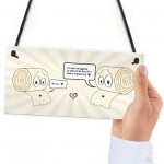 Funny Lockdown Gift Hanging Sign Toilet Paper Joke Home Decor
