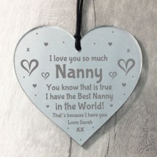 Personalised Gift For Nanny Engraved Thank You Birthday Xmas