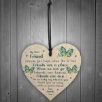 Best Friend Plaque Friendship Sign Personalised Heart Birthday