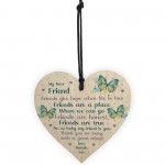 Best Friend Plaque Friendship Sign Personalised Heart Birthday