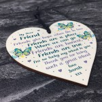 Best Friend Plaque Friendship Sign Personalised Heart Birthday
