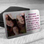 Friendship Sign Best Friend Gift Photo Wallet Card Thank You