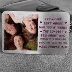 Friendship Sign Best Friend Gift Photo Wallet Card Thank You