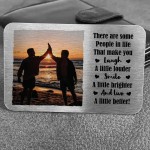 Friendship Gift Photo Metal Card Best Friend Gift Thank You
