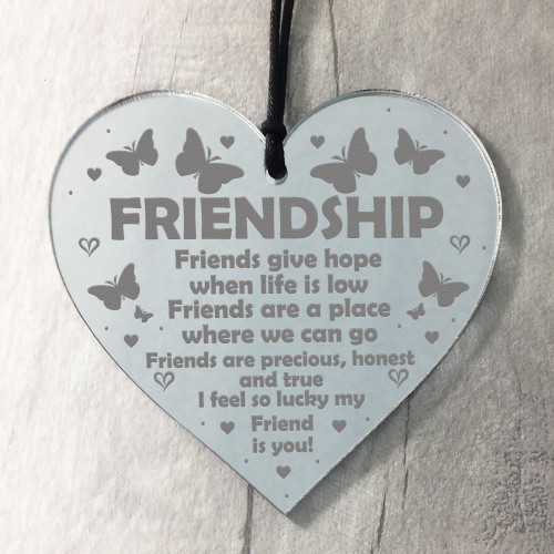 Best Friend Gift Friendship Gift Engraved Thank You Novelty Gift