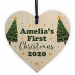 First Christmas Bauble Memory Keepsake Heart Newborn Baby