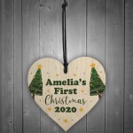 First Christmas Bauble Memory Keepsake Heart Newborn Baby