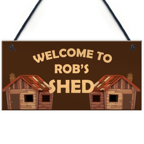 Personalised Garden Sign Shed Sign Gift For Men Garage Allotment