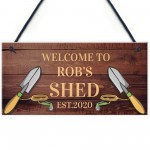 PERSONALISED Shed Sign Gift For Men Garden Shed Allotment