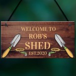 PERSONALISED Shed Sign Gift For Men Garden Shed Allotment