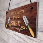 PERSONALISED Shed Sign Gift For Men Garden Shed Allotment