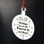 Forever In Our Hearts Engraved Bauble Memorial Gift For Mum Dad