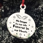 Forever In Our Hearts Engraved Bauble Memorial Gift For Mum Dad