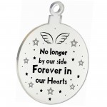 Forever In Our Hearts Engraved Bauble Memorial Gift For Mum Dad