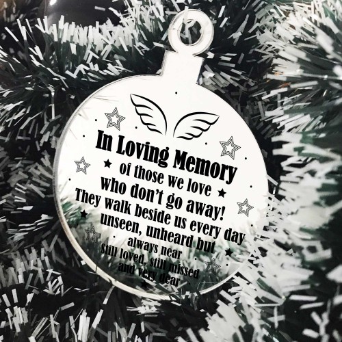 In Loving Memory Chirstmas Tree Decoration Mum Dad Nan Gift In Loving Memory Chirstmas Tree Decoration Mum Dad Nan Gift