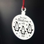 Our First Christmas With New Baby Gift Personalised Engraved