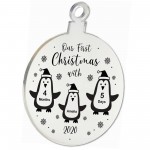 Our First Christmas With New Baby Gift Personalised Engraved